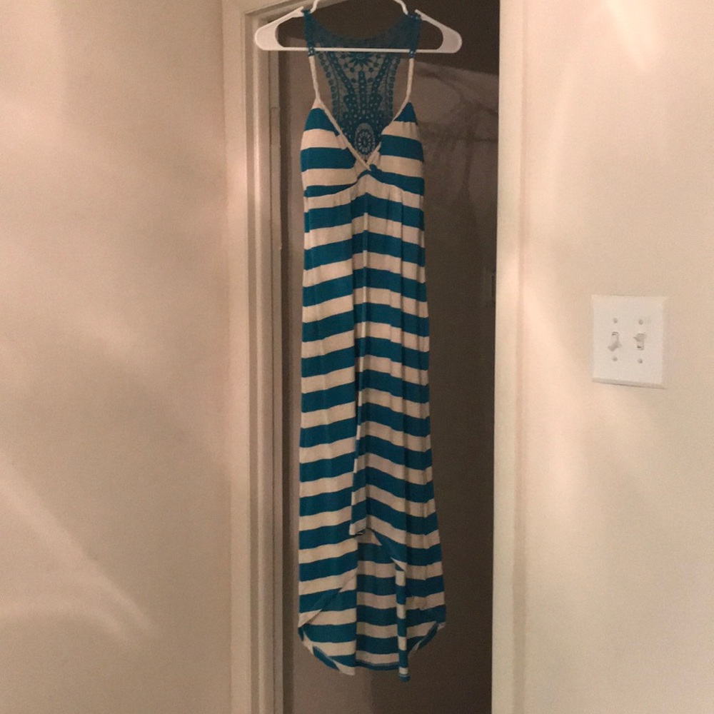 Blue & white dress